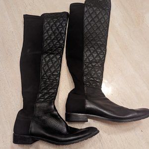 Stuart Weitzman Quilted OTK boots--8.5